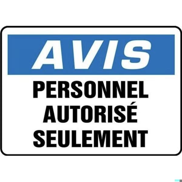 Accuform OSHA NOTICE SAFETY SIGN AUTHORIZED FRMADC802VP FRMADC802VP - main